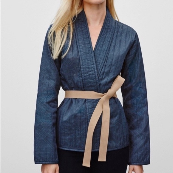 Aritzia Golden by TNA Kimono Blue Blazer Medium - Picture 1 of 7